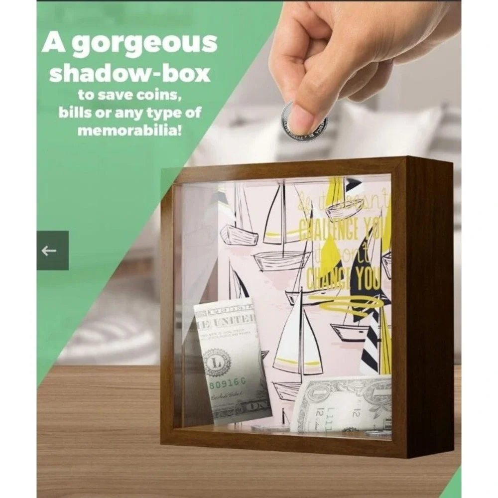 Travel Lover Gift Shadow Box Wall Decor‎ - 6x6x2
